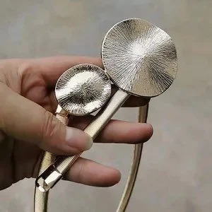 MODA ME COUTURE | Accessories | Boho Textured Metal Round  display picture 3